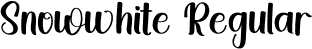 Snowwhite Regular font - Snowwhite.otf