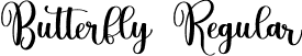 Butterfly Regular font - Butterfly.otf