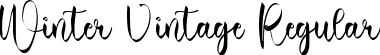 Winter Vintage Regular font - Winter Vintage.ttf