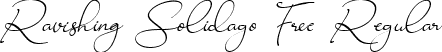 Ravishing Solidago Free Regular font - Ravishing Solidago Free.ttf