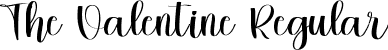The Valentine Regular font - The Valentine.ttf