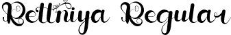 Rettniya Regular font - Rettniya.ttf