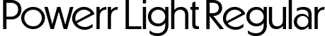 Powerr Light Regular font - PowerrLight-Yz8wj.ttf