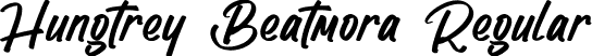 Hungtrey Beatmora Regular font - Hungtrey Beatmora.otf