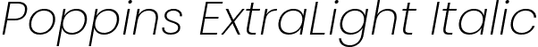 Poppins ExtraLight Italic font - Poppins-ExtraLightItalic.ttf