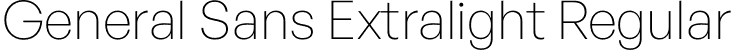 General Sans Extralight Regular font - GeneralSans-Extralight.otf
