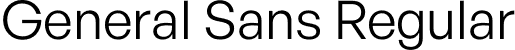 General Sans Regular font - GeneralSans-Regular.otf
