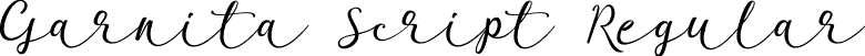 Garnita Script Regular font - garnita-script.ttf