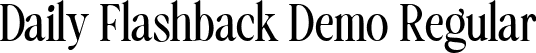 Daily Flashback Demo Regular font - Dailyflashbackdemo-ALzgx.ttf