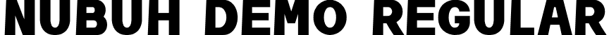 Nubuh DEMO Regular font - Nubuh-d9PDX.otf