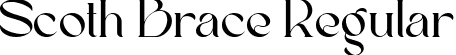 Scoth Brace Regular font - ScothBrace-1GV3L.ttf
