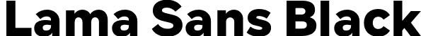 Lama Sans Black font - LamaSans-Black.otf