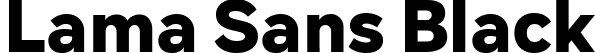 Lama Sans Black font - LamaSans-Black.ttf