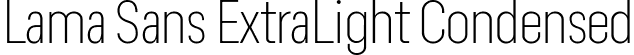 Lama Sans ExtraLight Condensed font - LamaSans-ExtraLightCondensed.ttf