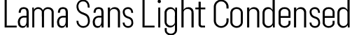 Lama Sans Light Condensed font - LamaSans-LightCondensed.ttf