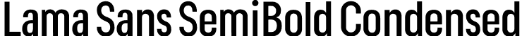 Lama Sans SemiBold Condensed font - LamaSans-SemiBoldCondensed.otf