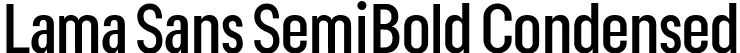 Lama Sans SemiBold Condensed font - LamaSans-SemiBoldCondensed.ttf