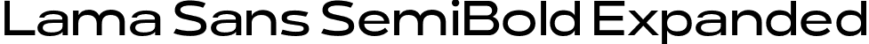 Lama Sans SemiBold Expanded font - LamaSans-SemiBoldExpanded.otf