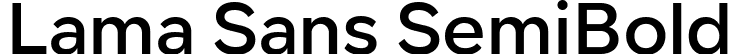 Lama Sans SemiBold font - LamaSans-SemiBold.ttf