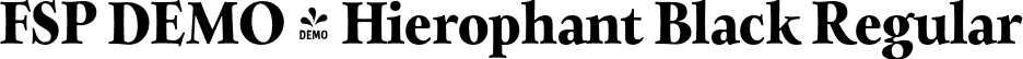 FSP DEMO - Hierophant Black Regular font - Fontspring-DEMO-hierophant-black.otf