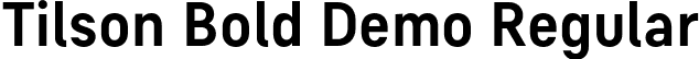 Tilson Bold Demo Regular font - tilson-bold-demo.otf