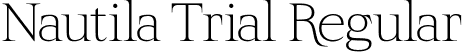 Nautila Trial Regular font - nautilatrial-regular.otf