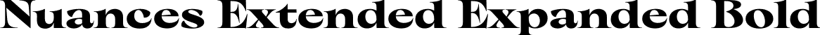 Nuances Extended Expanded Bold font - NuancesExtended-BoldTrial.otf