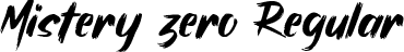 Mistery zero Regular font - MisteryZeroRegular-RpxMl.ttf