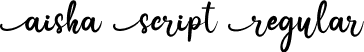 Aisha Script Regular font - AishaScript.ttf