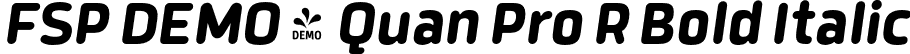 FSP DEMO - Quan Pro R Bold Italic font - Fontspring-DEMO-quanpror-bolditalic.otf