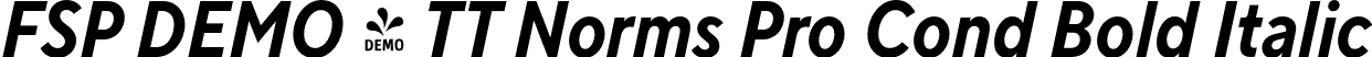 FSP DEMO - TT Norms Pro Cond Bold Italic font - Fontspring-DEMO-tt_norms_pro_condensed_bold_italic.otf