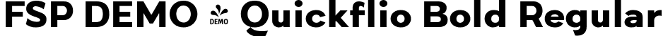 FSP DEMO - Quickflio Bold Regular font - Fontspring-DEMO-quickflio-bold.ttf
