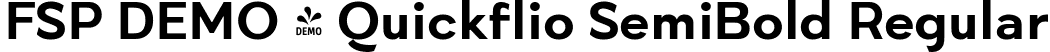 FSP DEMO - Quickflio SemiBold Regular font - Fontspring-DEMO-quickflio-semibold.ttf