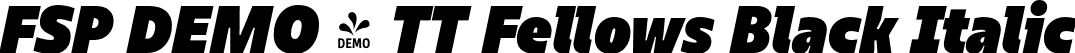 FSP DEMO - TT Fellows Black Italic font - Fontspring-DEMO-tt_fellows_black_italic.otf