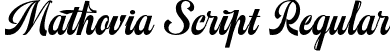 Mathovia Script Regular font - Mathoviascript-MVxwv.otf