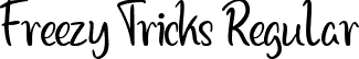 Freezy Tricks Regular font - Freezy Tricks (demo).ttf