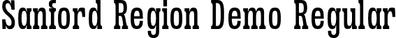 Sanford Region Demo Regular font - Sanfordregiondemo-WyGrG.otf