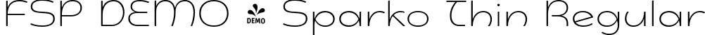 FSP DEMO - Sparko Thin Regular font - Fontspring-DEMO-sparko-thin.otf