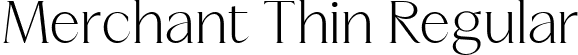 Merchant Thin Regular font - Merchant-Thin.ttf