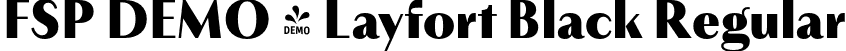 FSP DEMO - Layfort Black Regular font - Fontspring-DEMO-layfort-black.otf