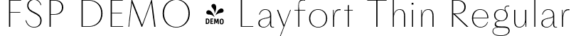 FSP DEMO - Layfort Thin Regular font - Fontspring-DEMO-layfort-thin.otf