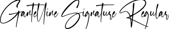 Gantelline Signature Regular font - gantellinesignature-bw11b.ttf
