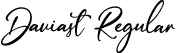 Daviast Regular font - Daviast PERSONAL USE ONLY!.ttf