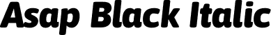 Asap Black Italic font - Asap-BlackItalic.otf