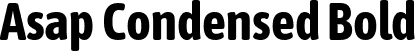 Asap Condensed Bold font - AsapCondensed-Bold.ttf