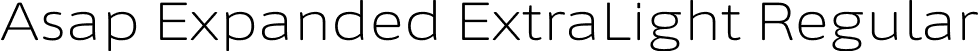 Asap Expanded ExtraLight Regular font - AsapExpanded-ExtraLight.otf