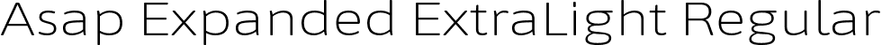 Asap Expanded ExtraLight Regular font - AsapExpanded-ExtraLight.ttf