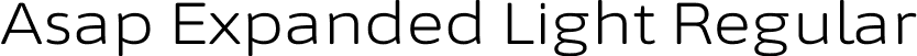 Asap Expanded Light Regular font - AsapExpanded-Light.otf