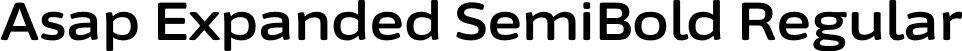 Asap Expanded SemiBold Regular font - AsapExpanded-SemiBold.otf