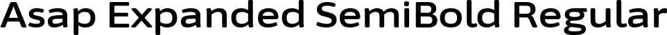 Asap Expanded SemiBold Regular font - AsapExpanded-SemiBold.ttf